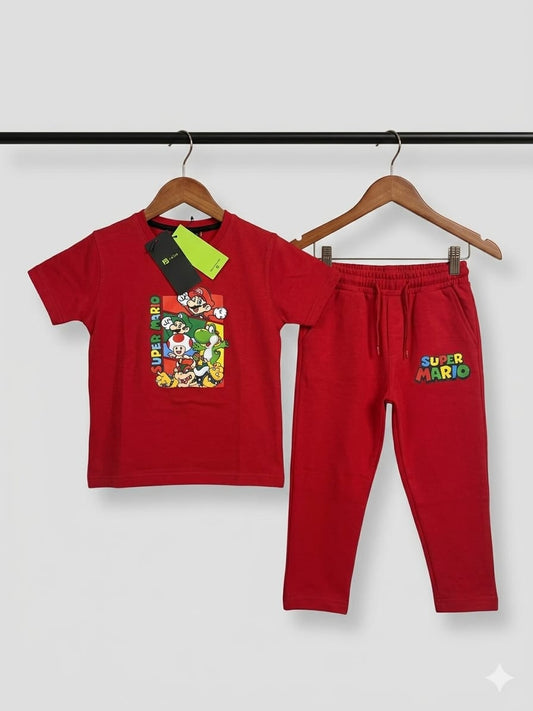 Super Mario Adventure Edition – Premium Cotton Lycra Terry Coord Set