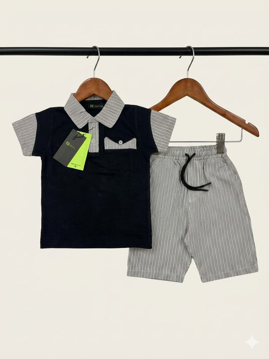 Nautical Stripe Contrast Coord Set