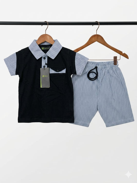 Nautical Stripe Contrast Coord Set